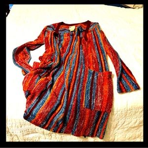 Billabong’s vintage women knit sweater cardigan.  Size medium